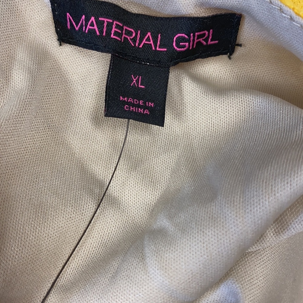 Yellow Lace Sexy Semi Formal Sundress Dress XL - Picture 5 of 6